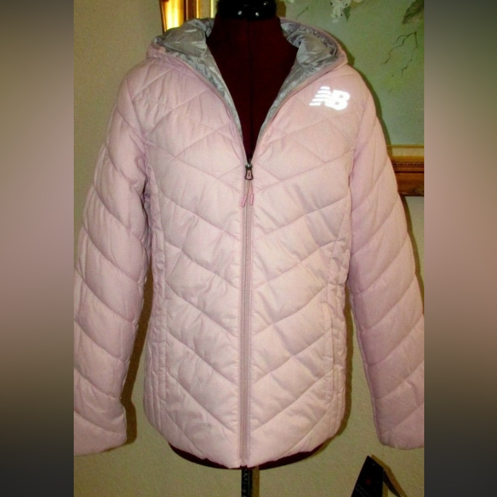 New Balance Women's Light Pink Puffer Jacket